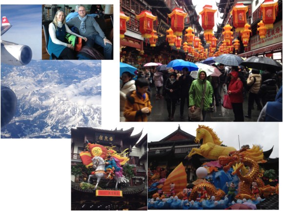 Shanghai empfängt uns mit Regen, Kälte und vielen, vielen Menschen. 