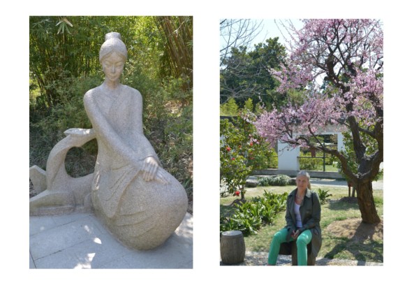 Zwei Grazien im Guyi Garten